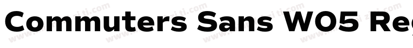 Commuters Sans W05 Regular字体转换